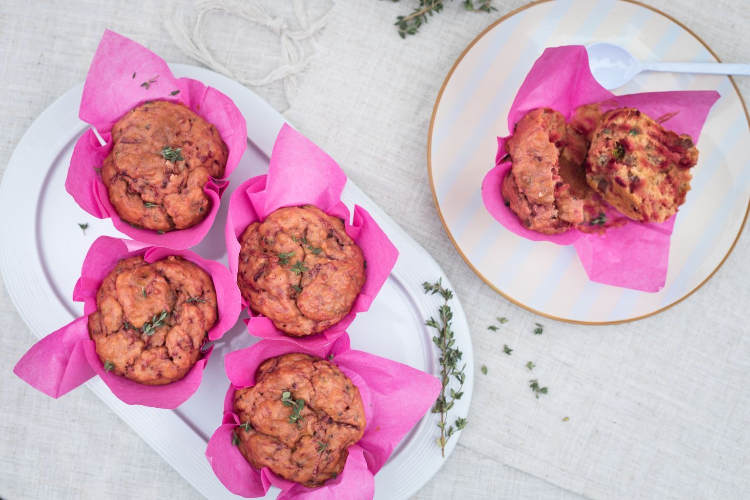 Rote-Bete-Bacon-Muffins