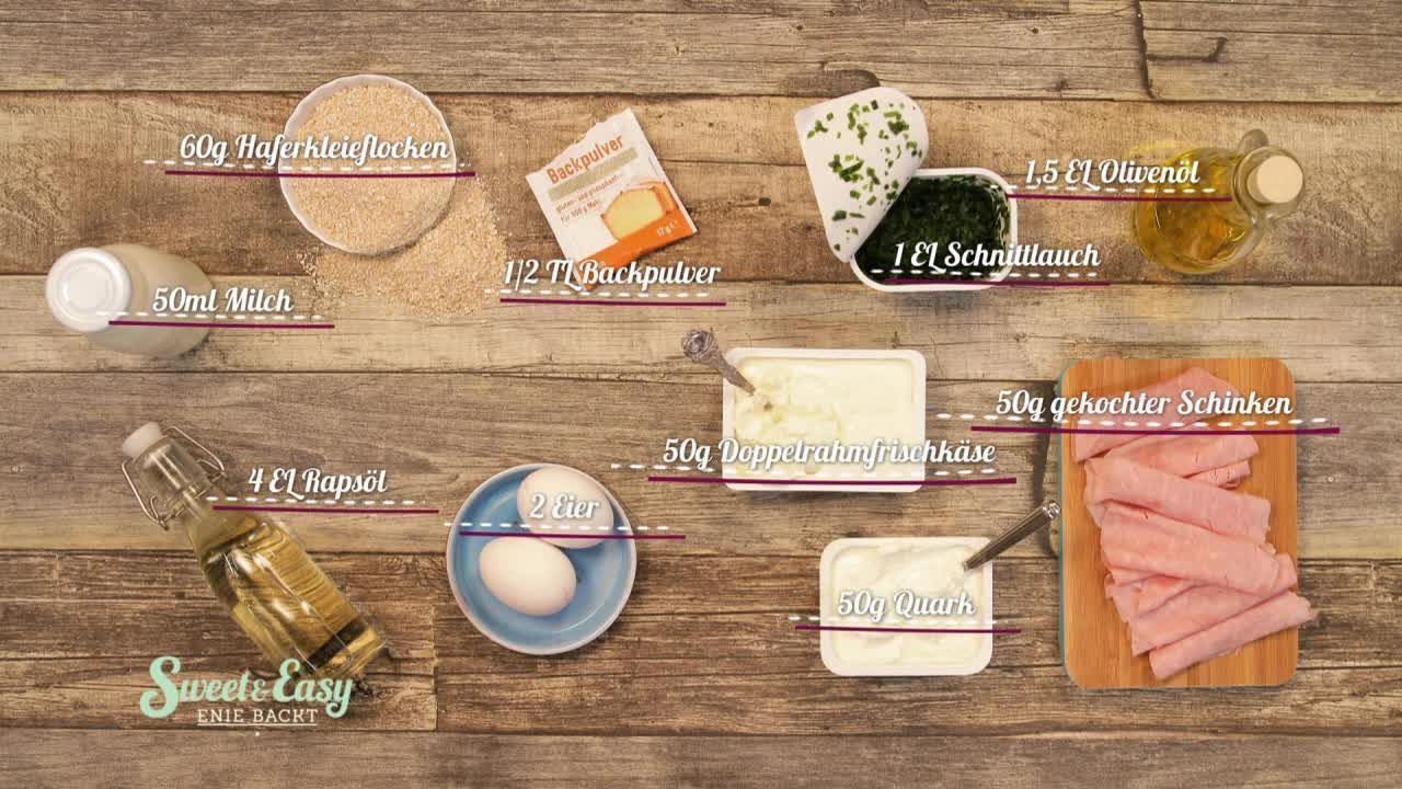 Rezept: Hafer-Pancakes mit Schinkencreme